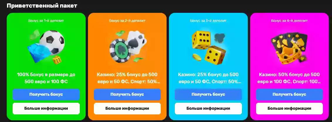 бонуси казино Win casino